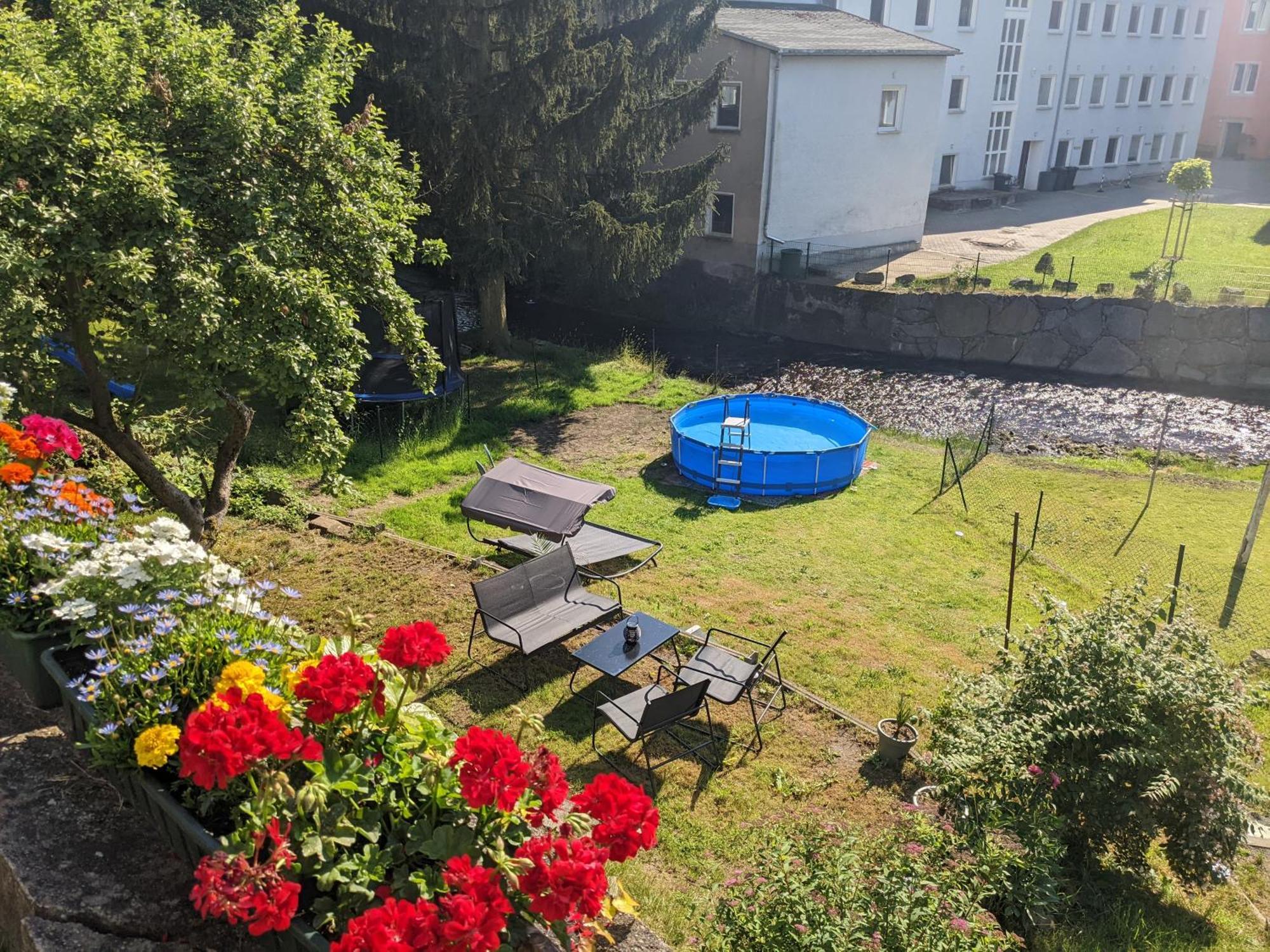 Hw2B - Urlaubsmagie - Wohlfuehlwohnung Mit Balkon, Pool, Sauna & Terrasse Sebnitz Dış mekan fotoğraf