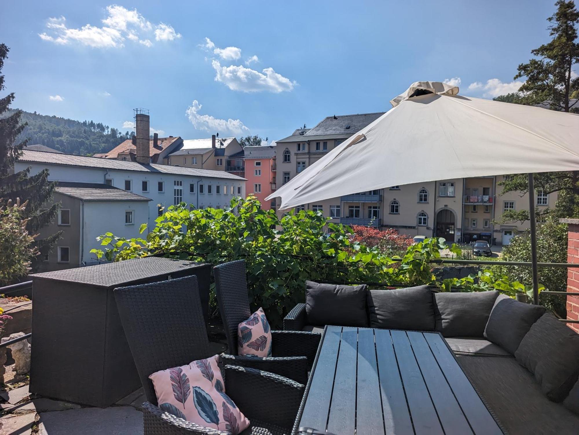 Hw2B - Urlaubsmagie - Wohlfuehlwohnung Mit Balkon, Pool, Sauna & Terrasse Sebnitz Dış mekan fotoğraf