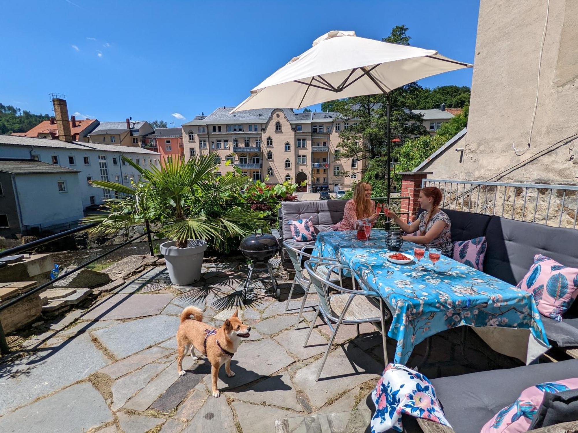 Hw2B - Urlaubsmagie - Wohlfuehlwohnung Mit Balkon, Pool, Sauna & Terrasse Sebnitz Dış mekan fotoğraf