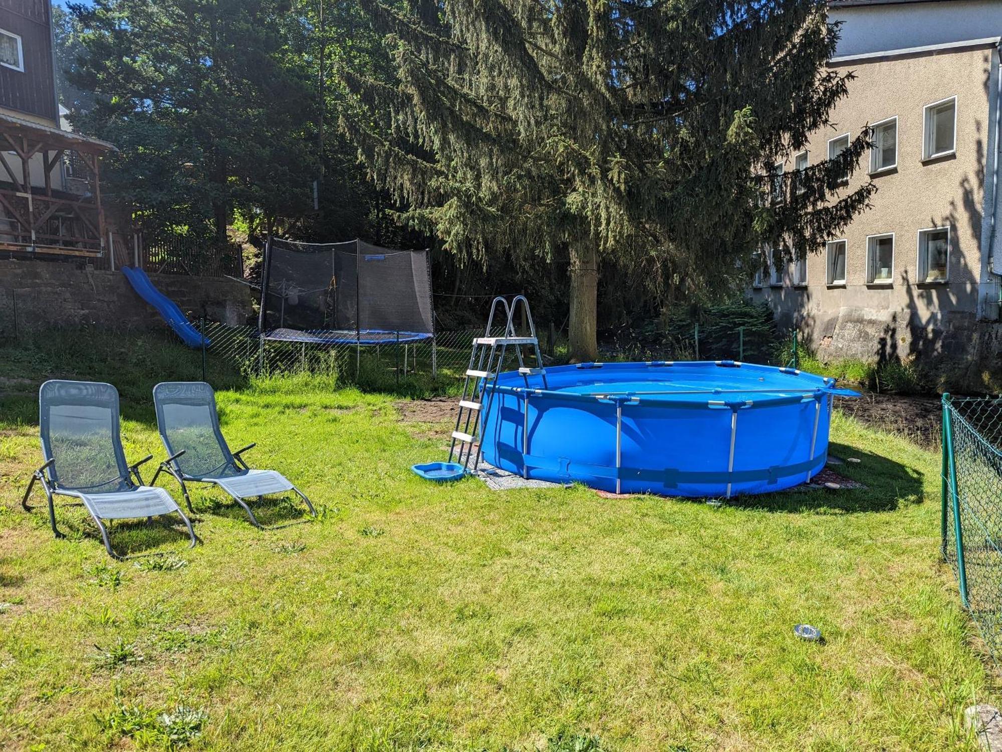 Hw2B - Urlaubsmagie - Wohlfuehlwohnung Mit Balkon, Pool, Sauna & Terrasse Sebnitz Dış mekan fotoğraf