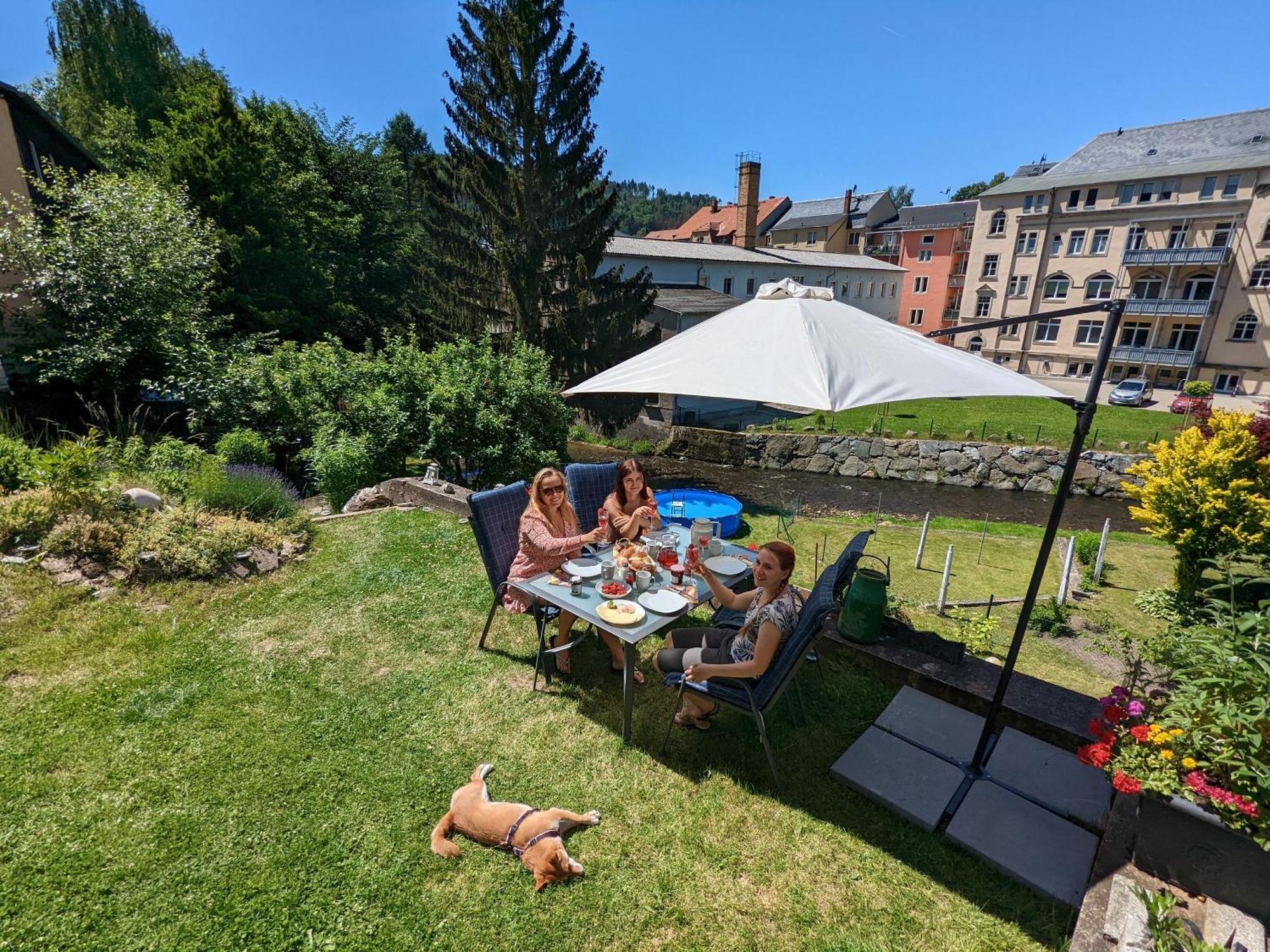 Hw2B - Urlaubsmagie - Wohlfuehlwohnung Mit Balkon, Pool, Sauna & Terrasse Sebnitz Dış mekan fotoğraf