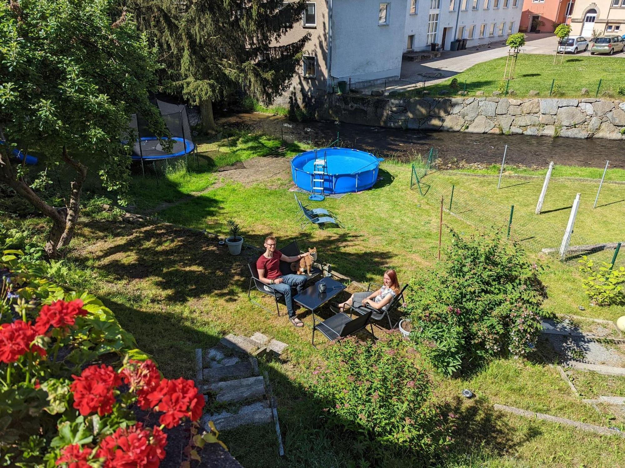 Hw2B - Urlaubsmagie - Wohlfuehlwohnung Mit Balkon, Pool, Sauna & Terrasse Sebnitz Dış mekan fotoğraf