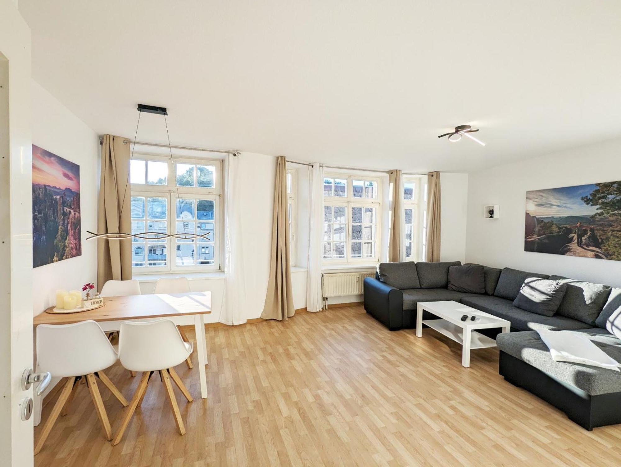 Hw2B - Urlaubsmagie - Wohlfuehlwohnung Mit Balkon, Pool, Sauna & Terrasse Sebnitz Dış mekan fotoğraf