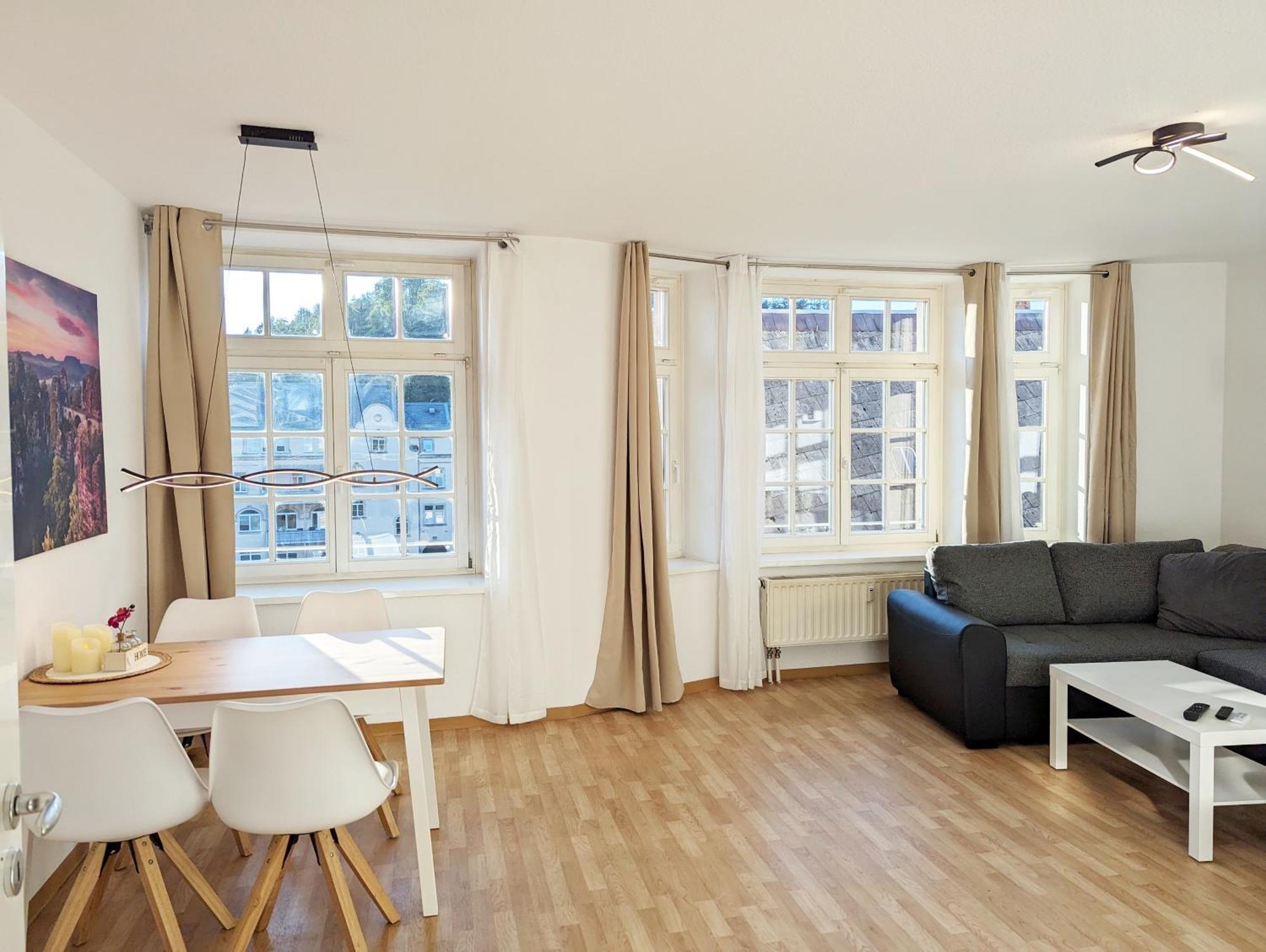 Hw2B - Urlaubsmagie - Wohlfuehlwohnung Mit Balkon, Pool, Sauna & Terrasse Sebnitz Dış mekan fotoğraf